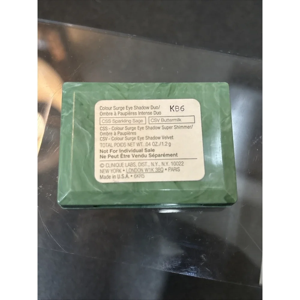 Clinique~Eye Shadow Duo~Sparkling Sage and Buttermilk~Discontinued